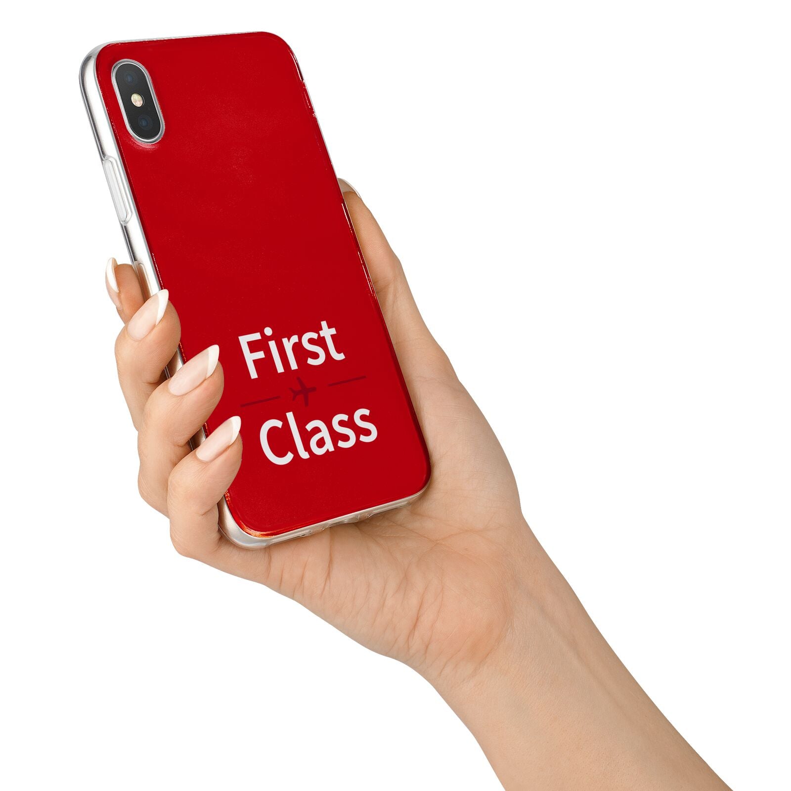 First Class iPhone X Bumper Case on Silver iPhone Alternative Image 2