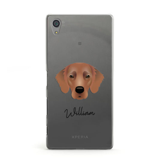Flat Coated Retriever Personalised Sony Xperia Case