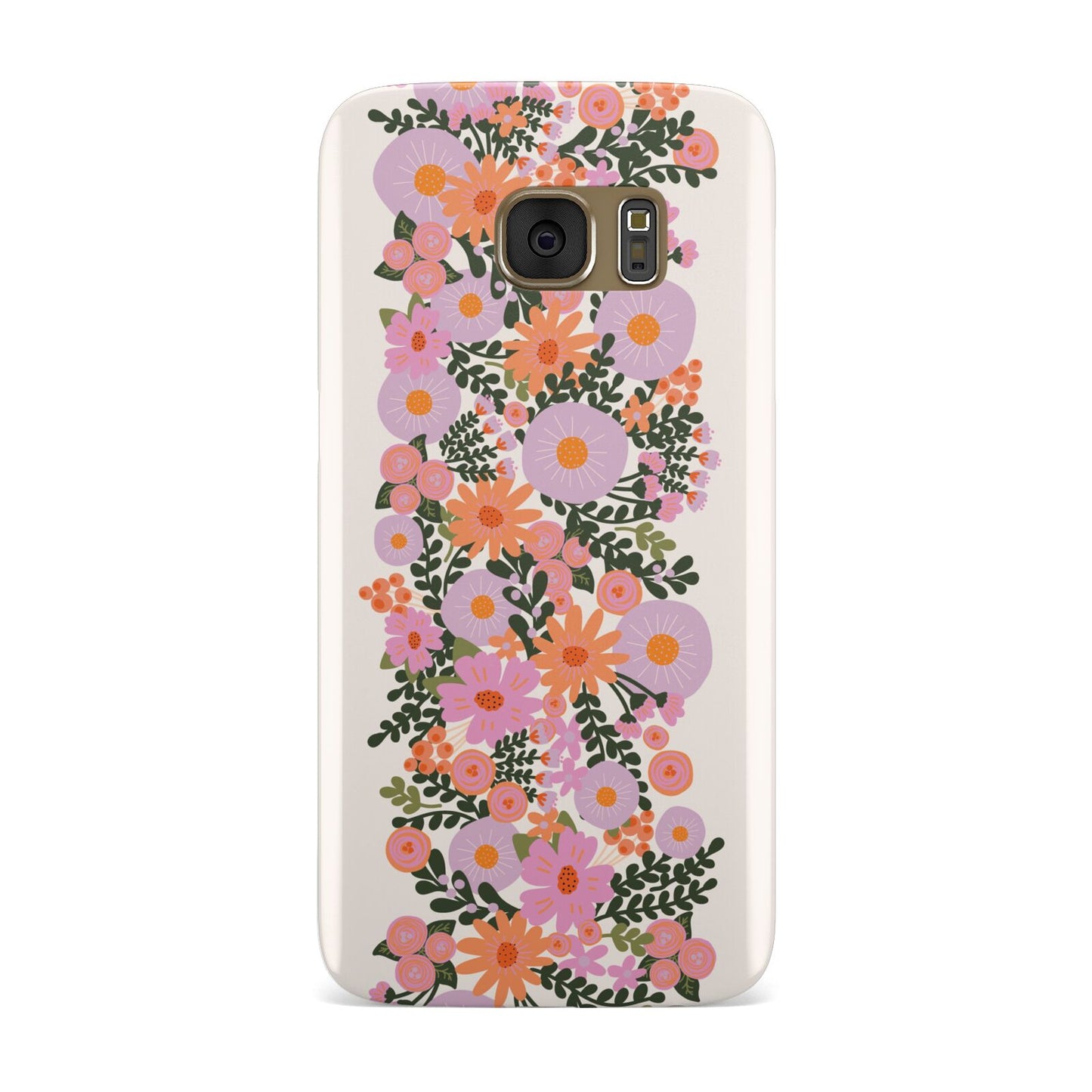 Floral Banner Pattern Samsung Galaxy Case