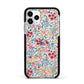 Floral Meadow Apple iPhone 11 Pro in Silver with Black Impact Case