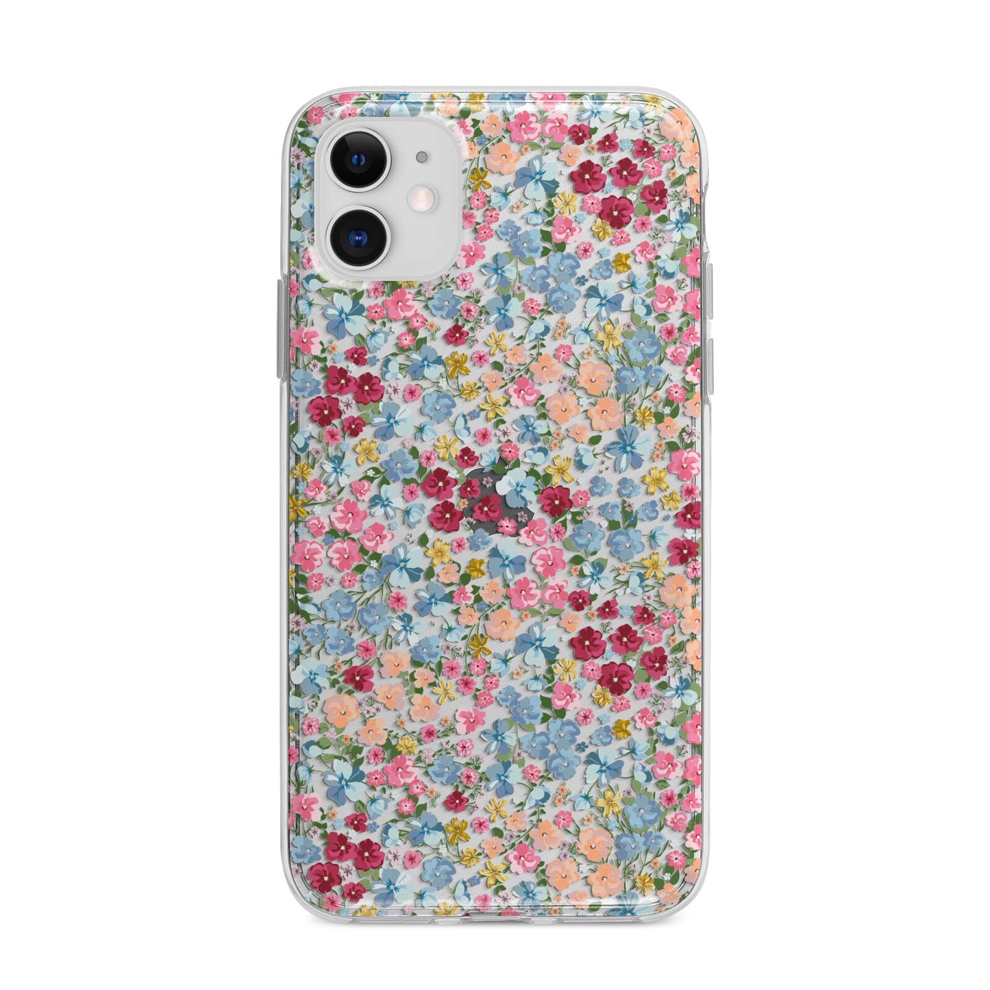 Floral Meadow Apple iPhone 11 in White with Bumper Case