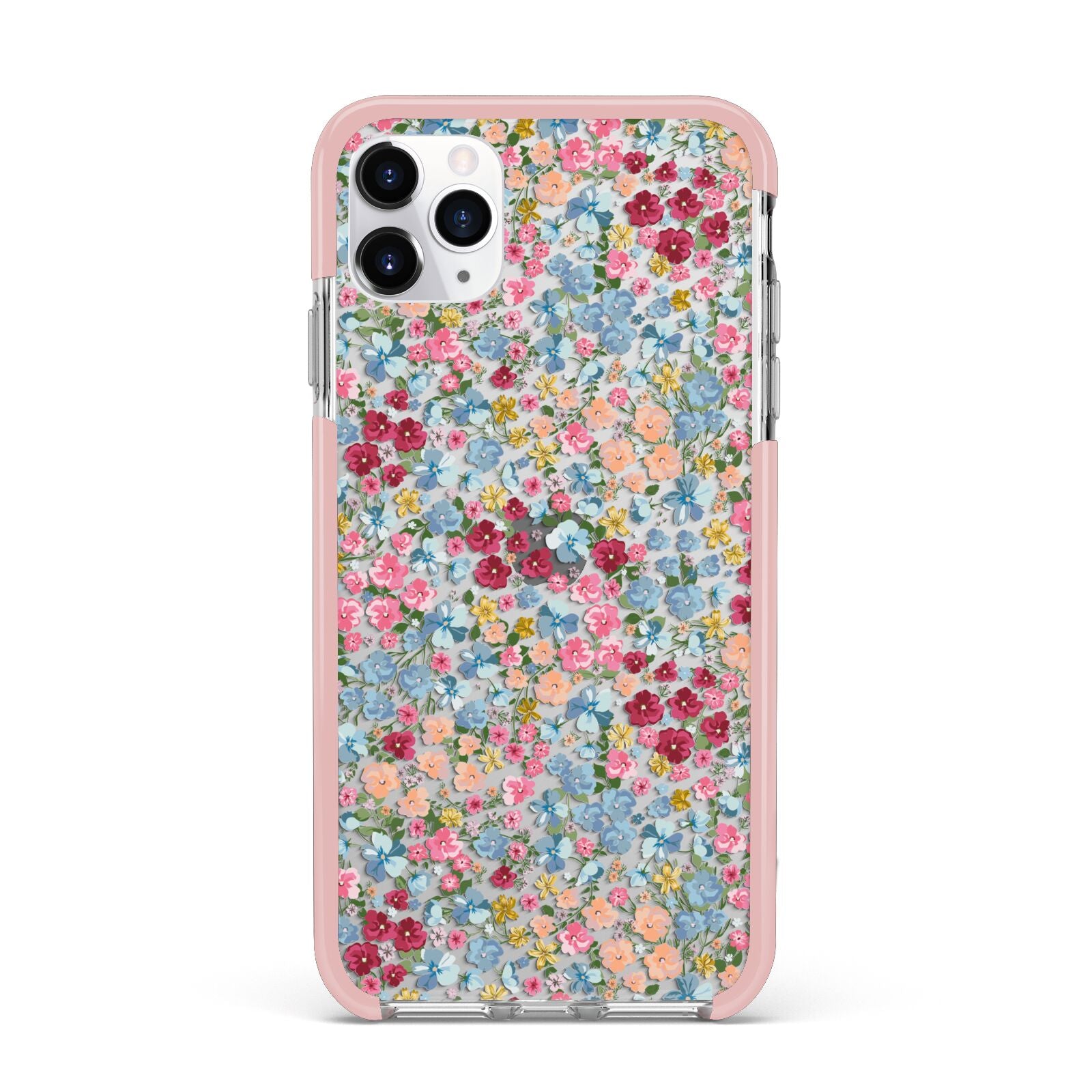 Floral Meadow iPhone 11 Pro Max Impact Pink Edge Case