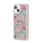 Floral Meadow iPhone 14 Clear Tough Case Starlight Angled Image