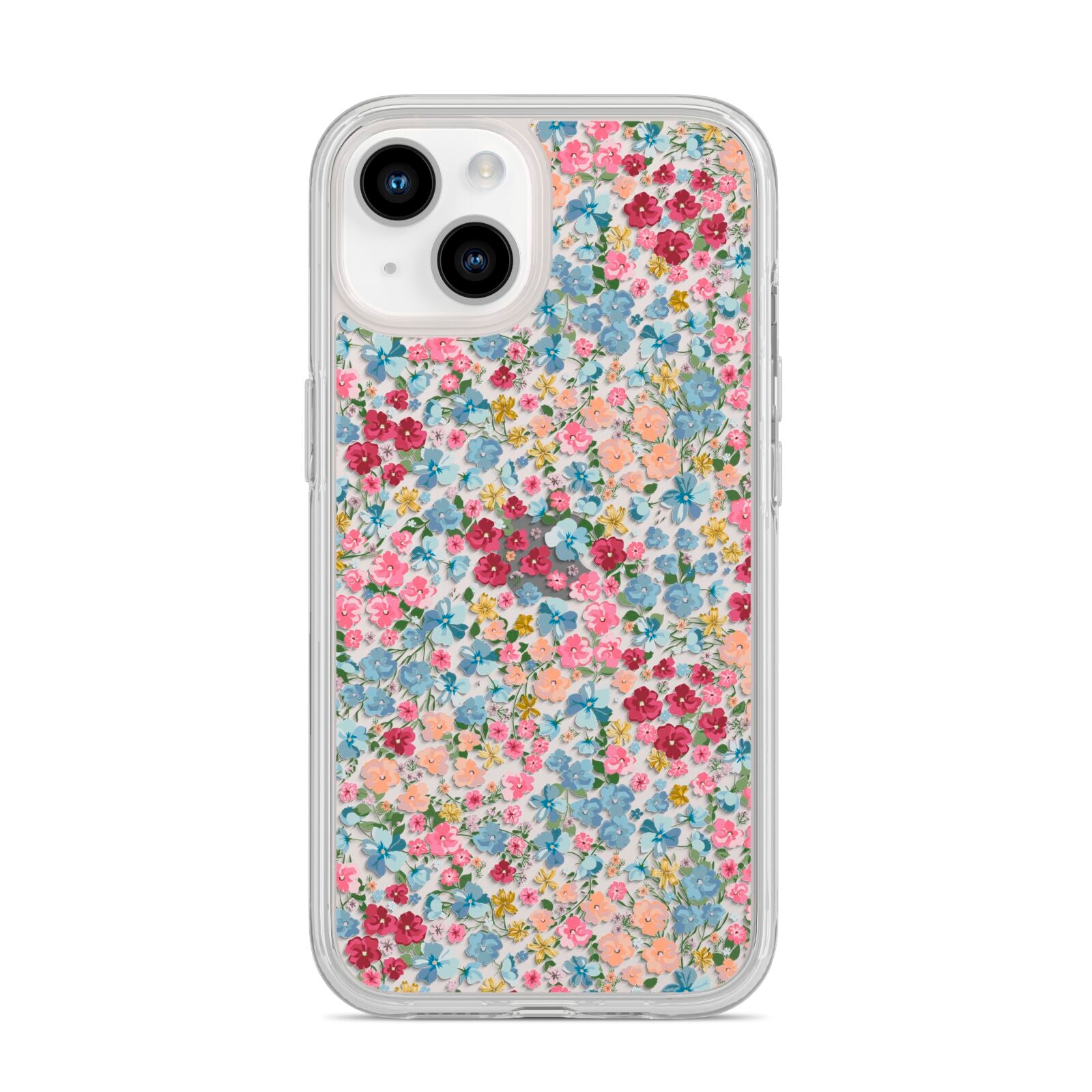Floral Meadow iPhone 14 Clear Tough Case Starlight