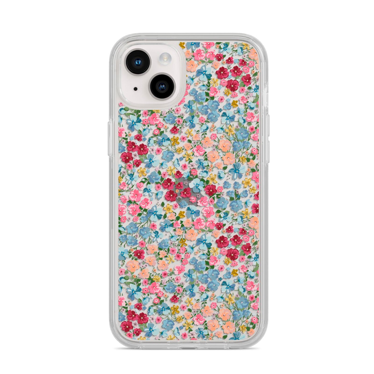Floral Meadow iPhone 14 Plus Clear Tough Case Starlight