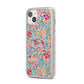 Floral Meadow iPhone 14 Plus Glitter Tough Case Starlight Angled Image