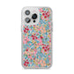 Floral Meadow iPhone 14 Pro Max Clear Tough Case Silver