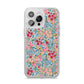 Floral Meadow iPhone 14 Pro Max Glitter Tough Case Silver