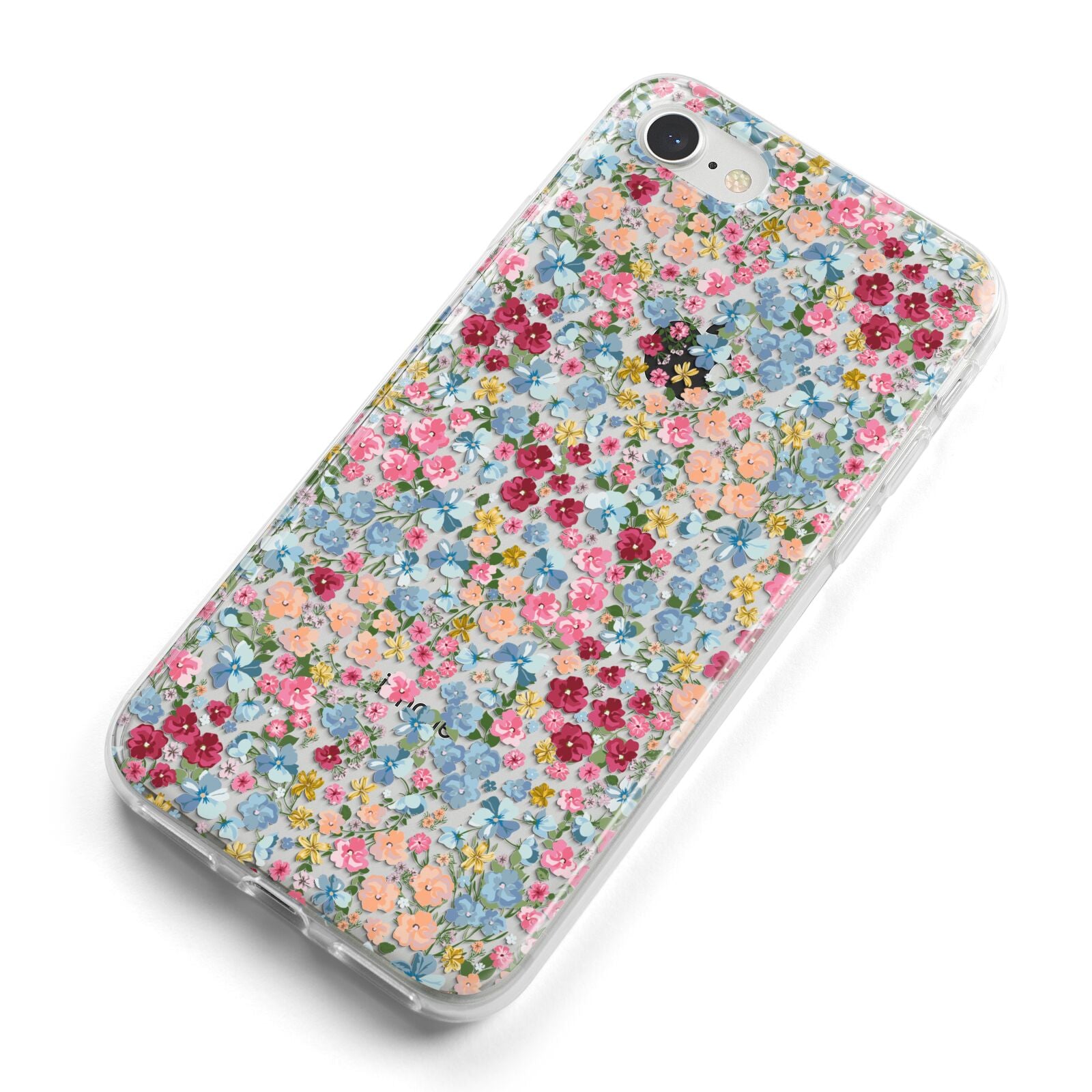 Floral Meadow iPhone 8 Bumper Case on Silver iPhone Alternative Image