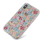 Floral Meadow iPhone X Bumper Case on Silver iPhone