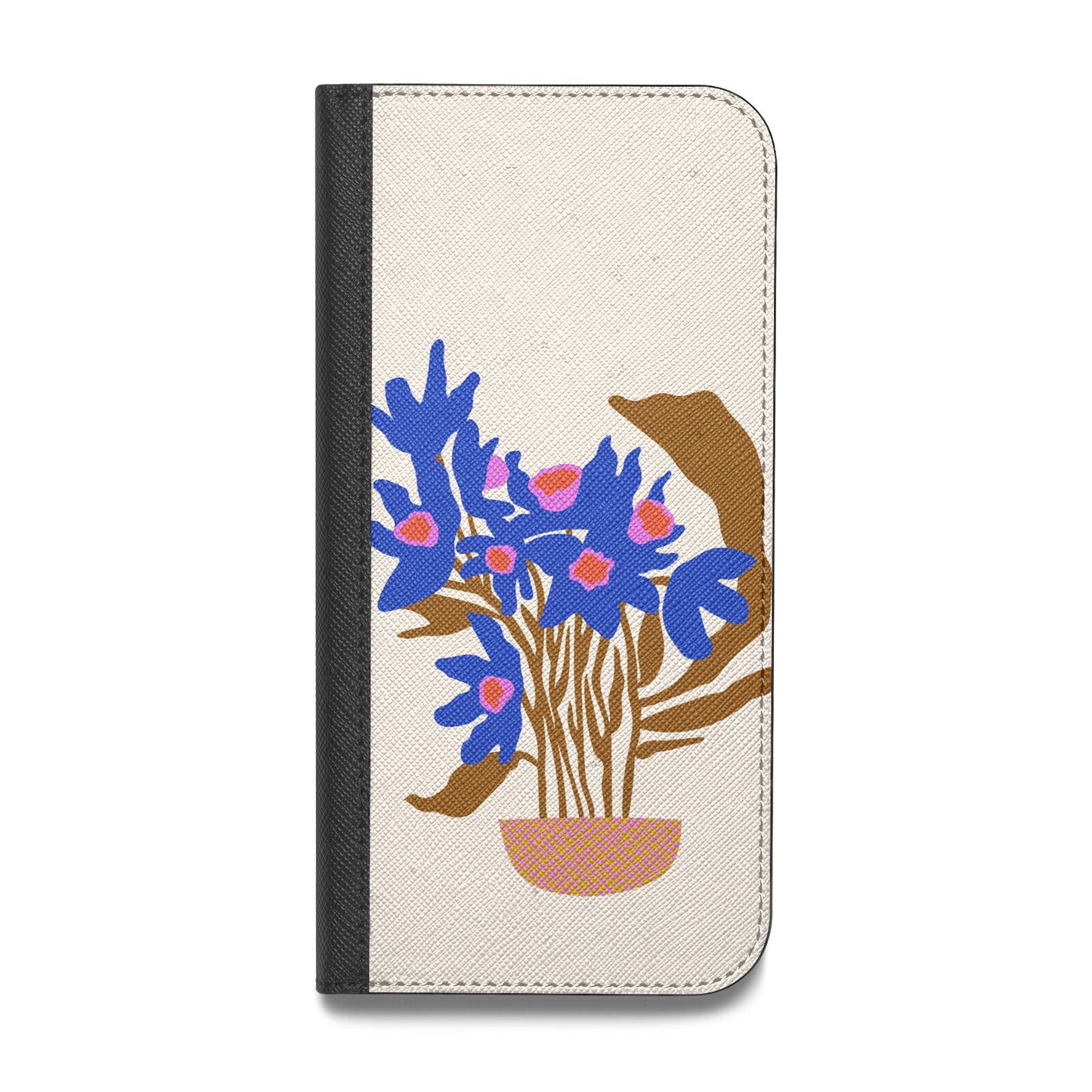 Flowers in a Vase Vegan Leather Flip Samsung Case