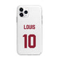 Football Shirt Custom Apple iPhone 11 Pro in Silver with Bumper Case