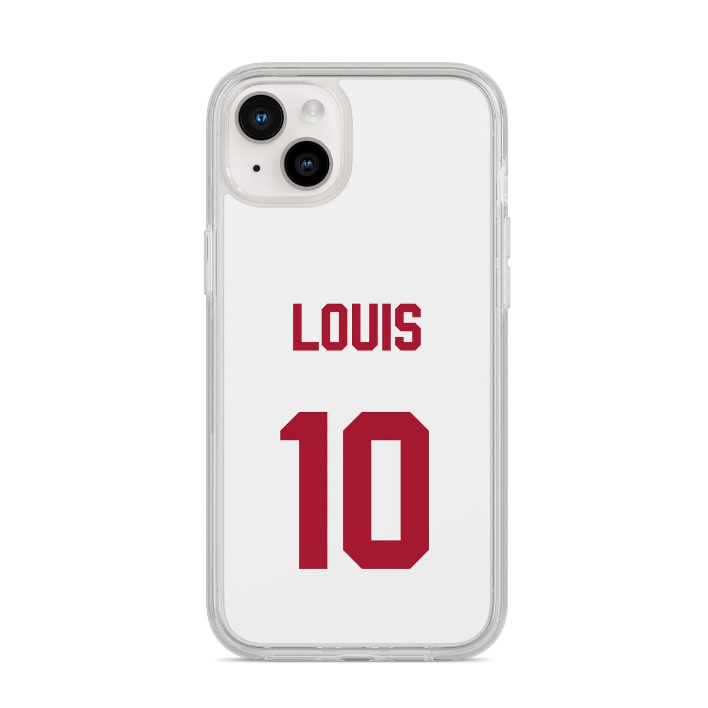 Football Shirt Custom iPhone 14 Plus Clear Tough Case Starlight