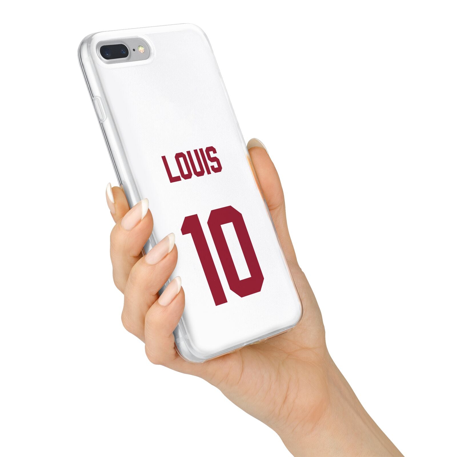 Football Shirt Custom iPhone 7 Plus Bumper Case on Silver iPhone Alternative Image