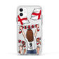 Football Supporter Personalised Apple iPhone 11 in White with White Impact Case