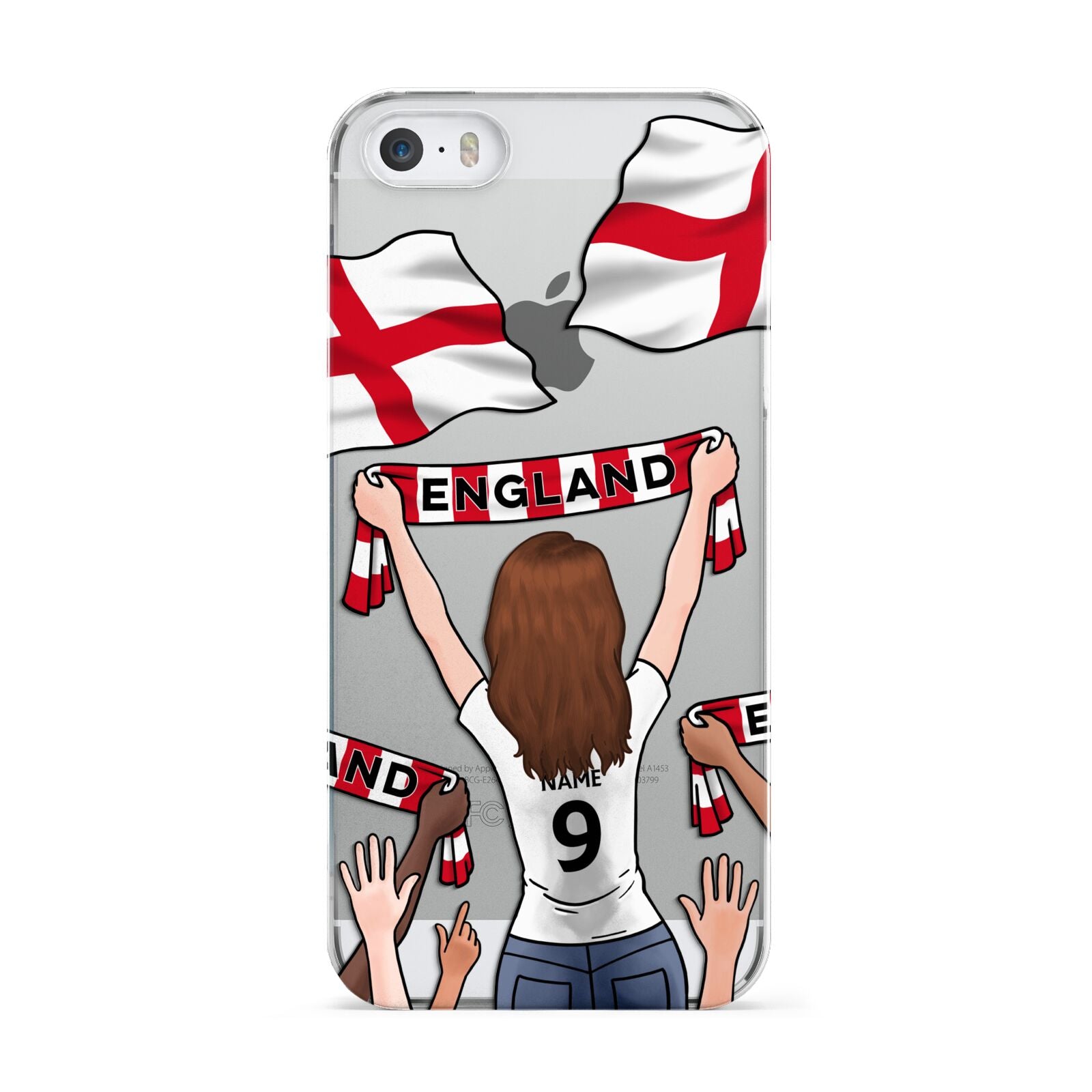 Football Supporter Personalised Apple iPhone 5 Case