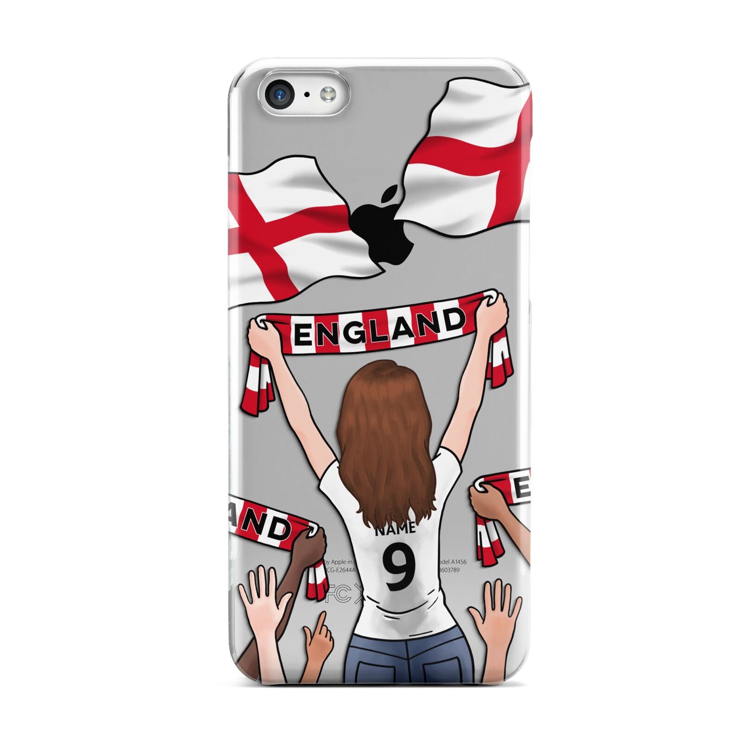 Football Supporter Personalised Apple iPhone 5c Case