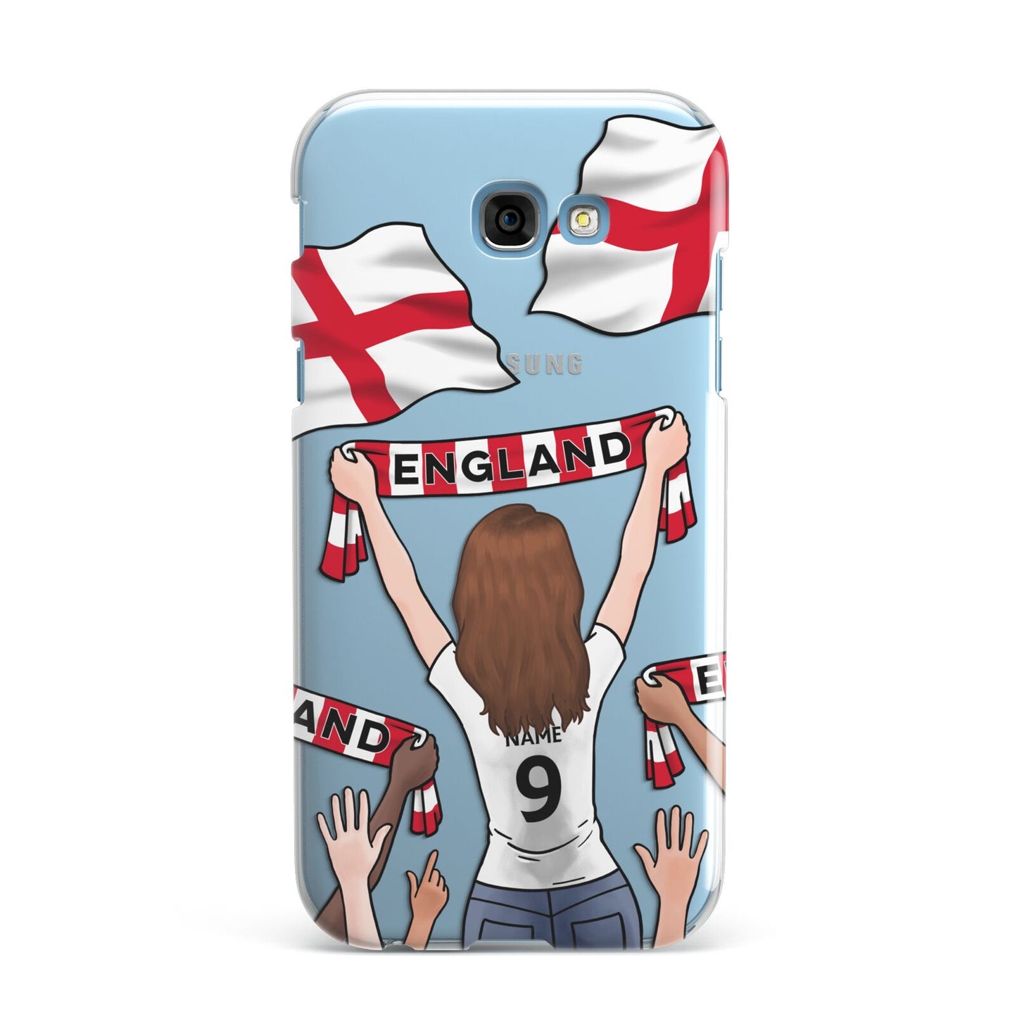 Football Supporter Personalised Samsung Galaxy A7 2017 Case