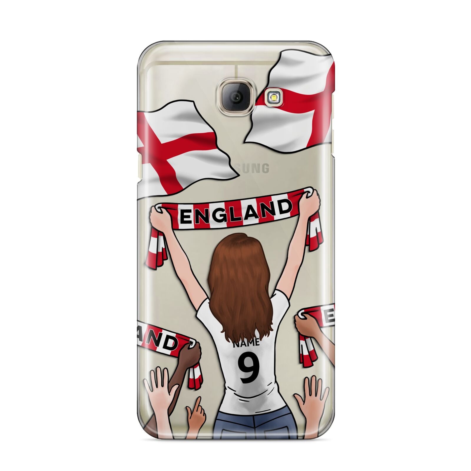 Football Supporter Personalised Samsung Galaxy A8 2016 Case