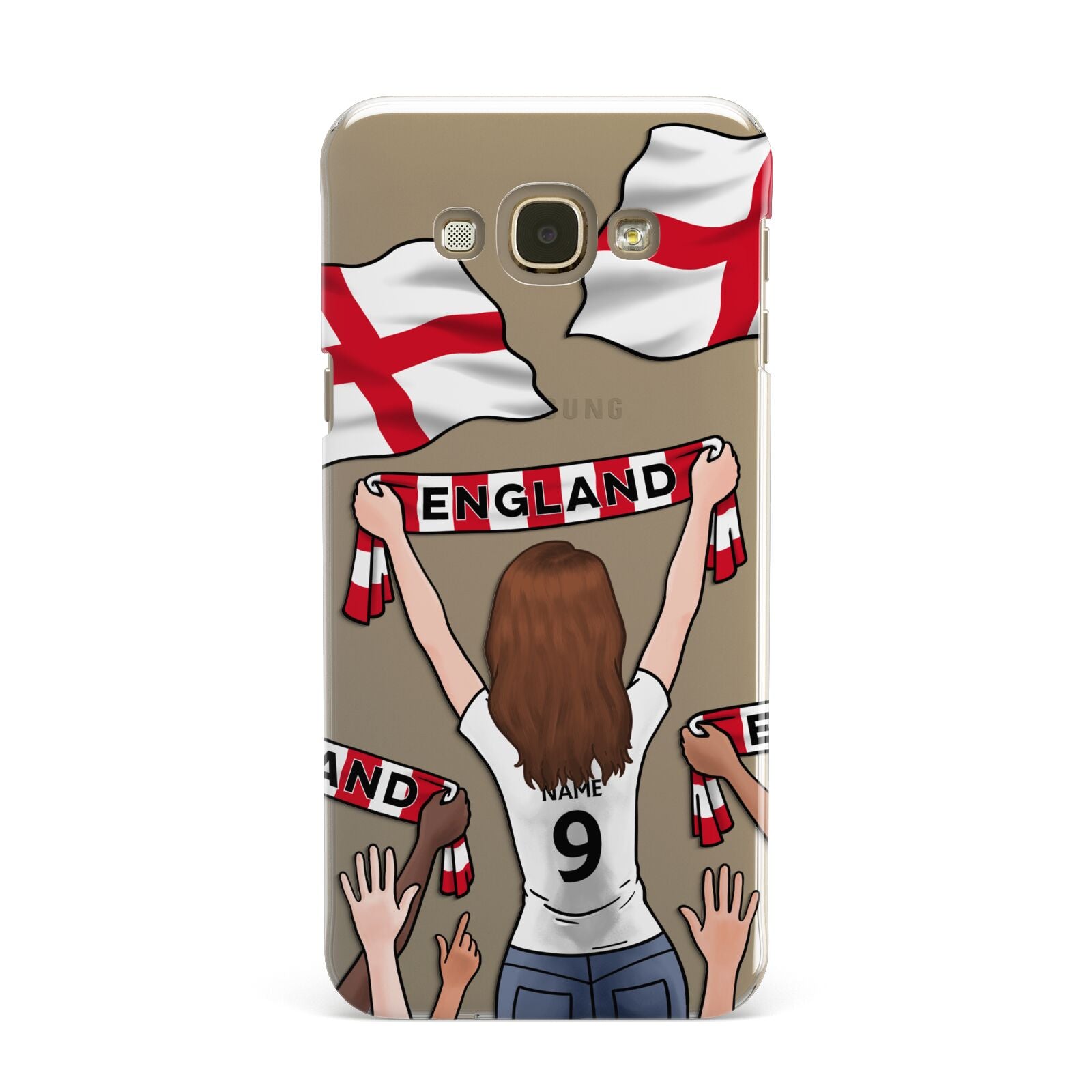 Football Supporter Personalised Samsung Galaxy A8 Case