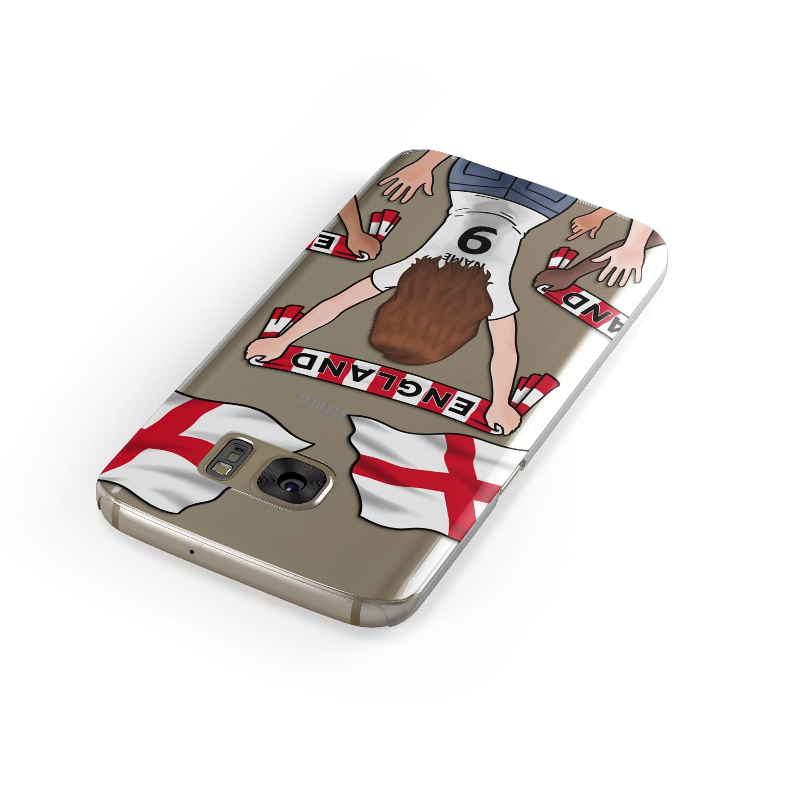 Football Supporter Personalised Samsung Galaxy Case Front Close Up