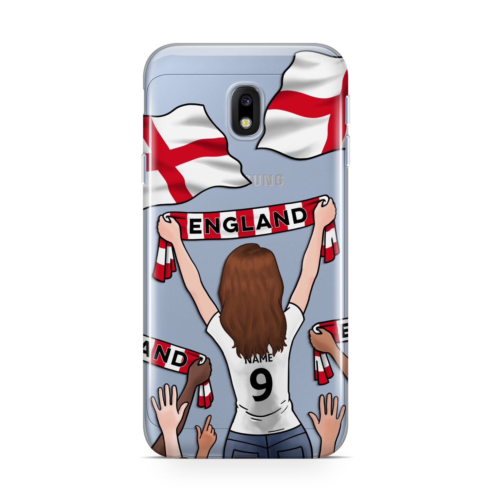Football Supporter Personalised Samsung Galaxy J3 2017 Case