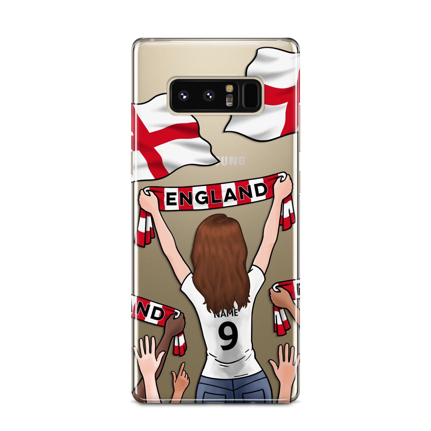Football Supporter Personalised Samsung Galaxy Note 8 Case