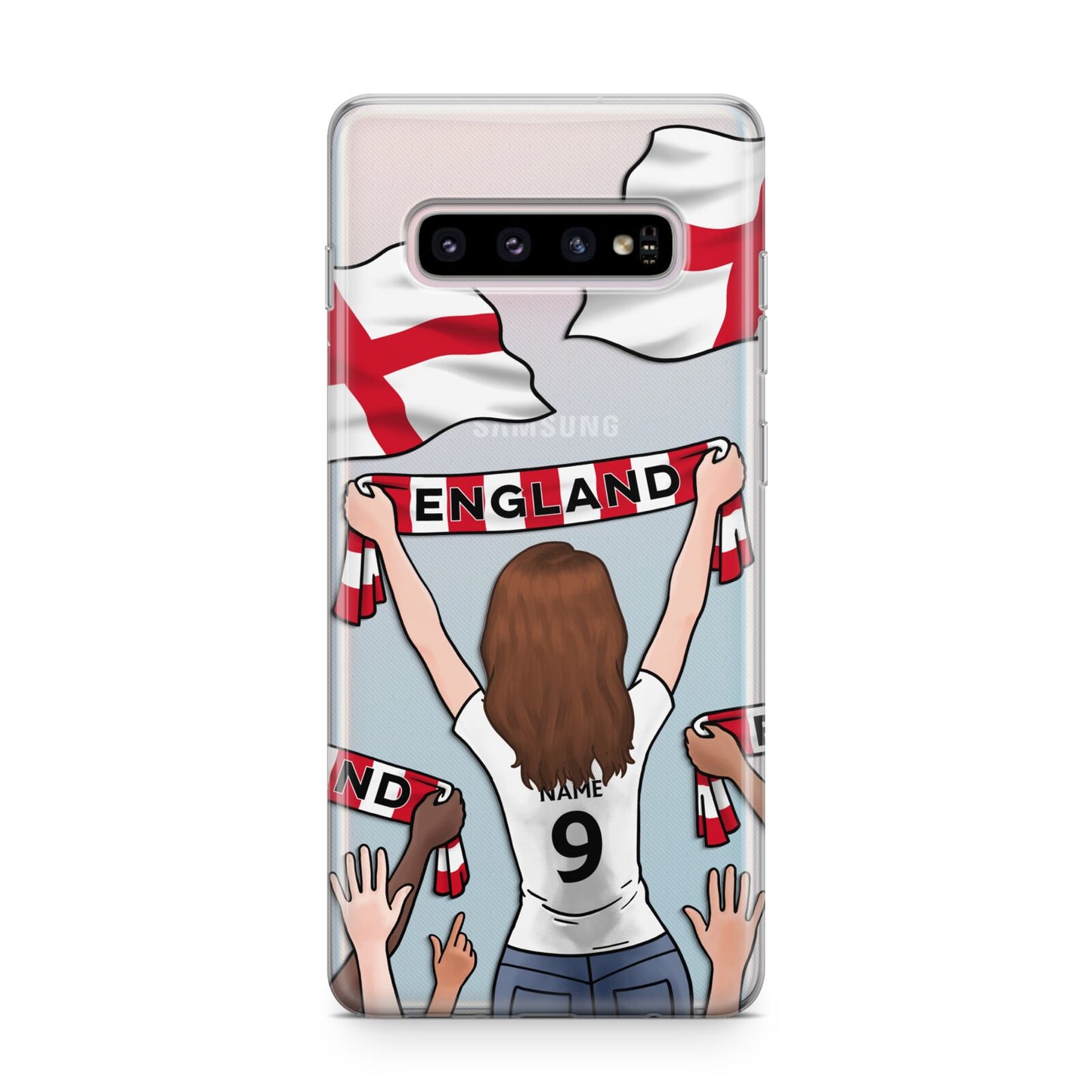 Football Supporter Personalised Samsung Galaxy S10 Plus Case