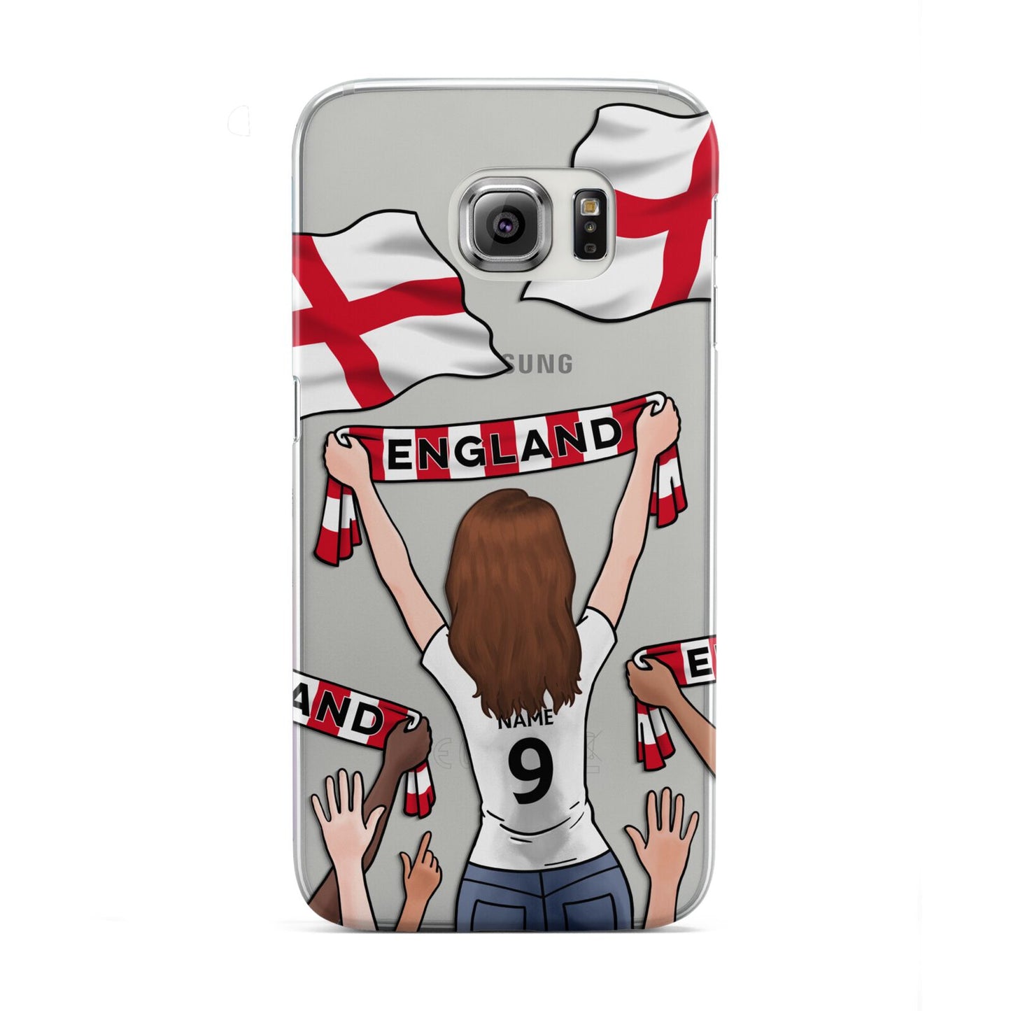 Football Supporter Personalised Samsung Galaxy S6 Edge Case