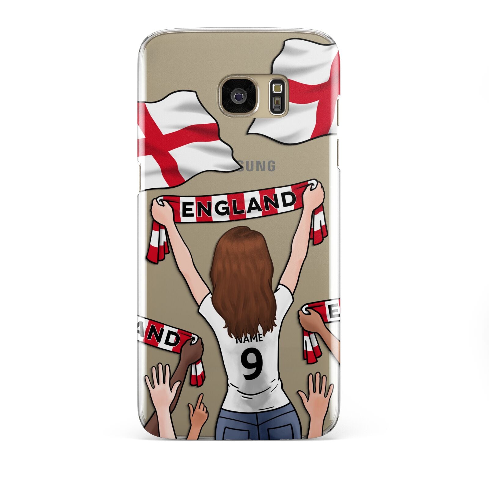 Football Supporter Personalised Samsung Galaxy S7 Edge Case