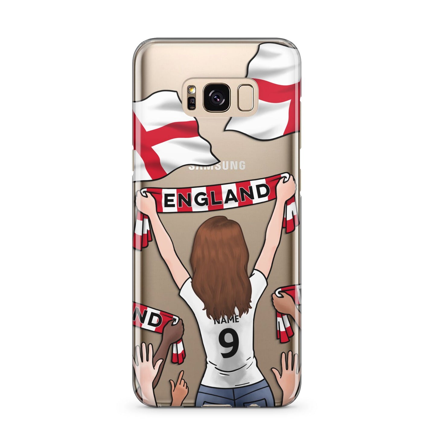 Football Supporter Personalised Samsung Galaxy S8 Plus Case