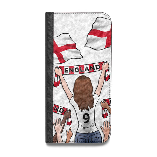 Football Supporter Personalised Vegan Leather Flip iPhone Case