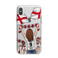 Football Supporter Personalised iPhone X Bumper Case on Silver iPhone Alternative Image 1