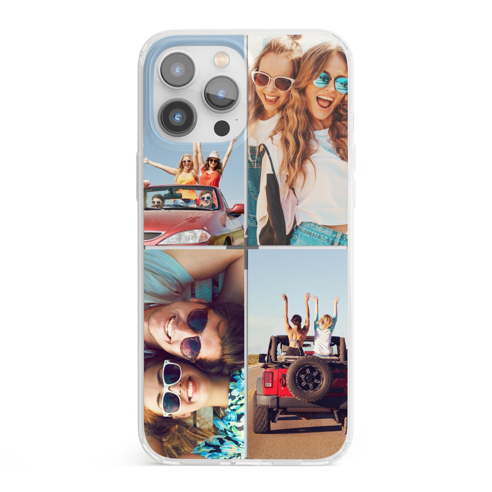 Four Photo iPhone 13 Pro Max Clear Bumper Case
