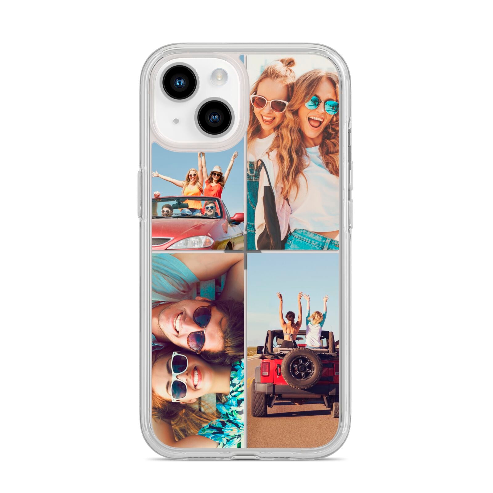 Four Photo iPhone 14 Clear Tough Case Starlight