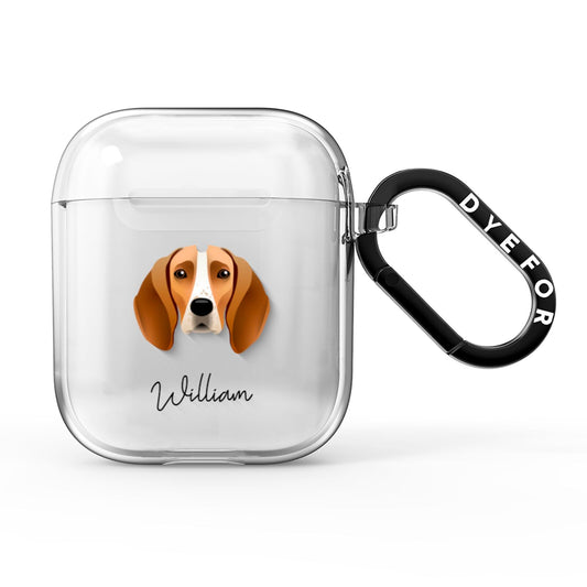 Foxhound Personalised AirPods Clear Case