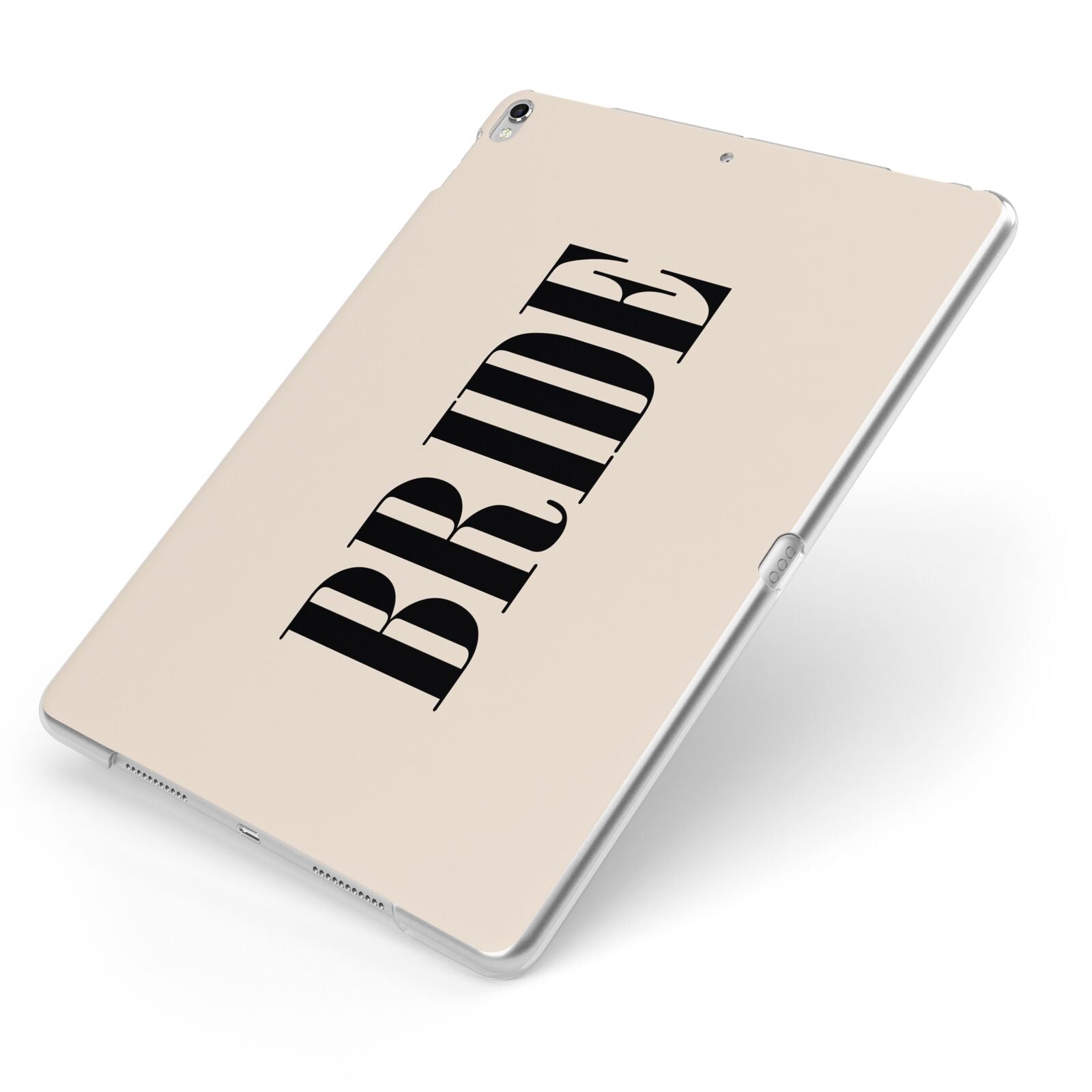 Future Bride Apple iPad Case on Silver iPad Side View