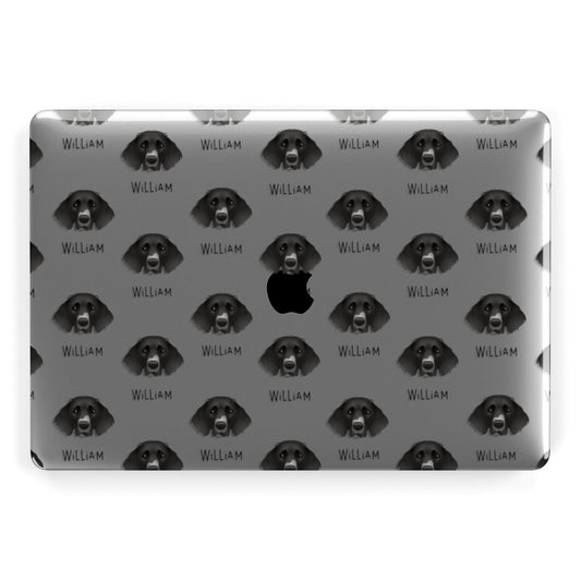 German Longhaired Pointer Icon with Name Apple MacBook Case