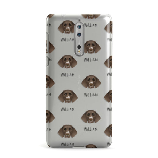 German Longhaired Pointer Icon with Name Nokia Case