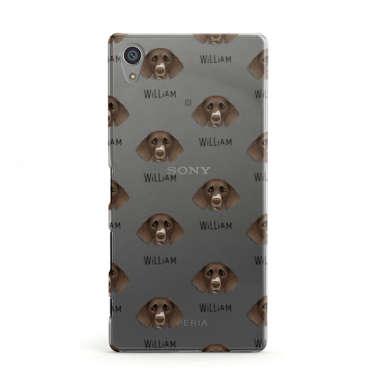 German Longhaired Pointer Icon with Name Sony Xperia Case
