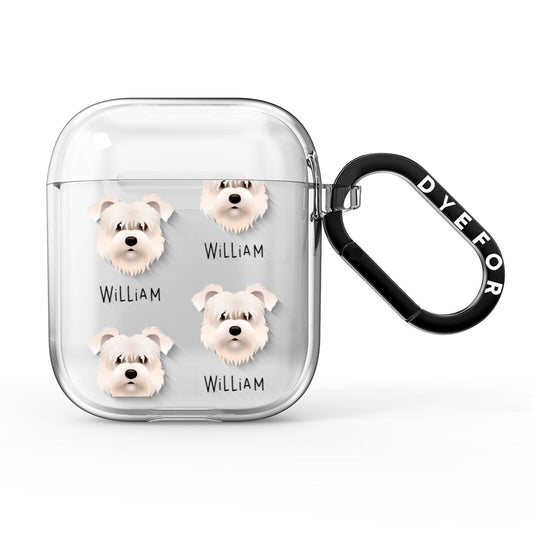 Glen Of Imaal Terrier Icon with Name AirPods Clear Case