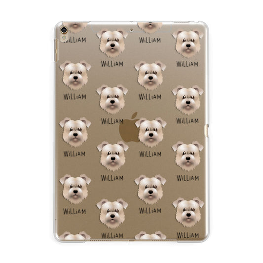 Glen Of Imaal Terrier Icon with Name Apple iPad Gold Case