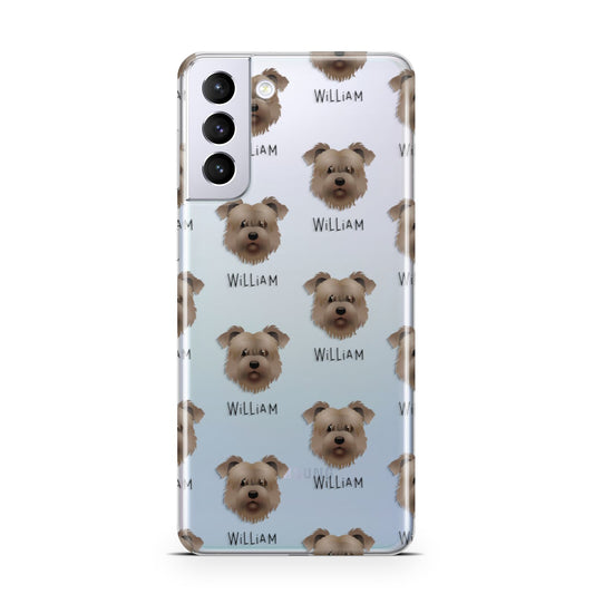 Glen Of Imaal Terrier Icon with Name Samsung S21 Plus Phone Case