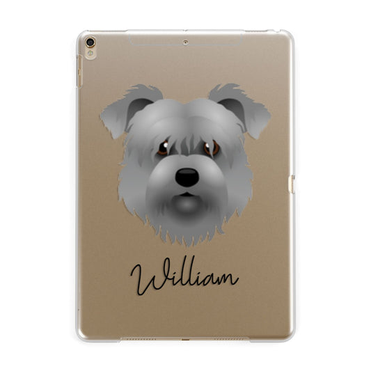 Glen Of Imaal Terrier Personalised Apple iPad Gold Case