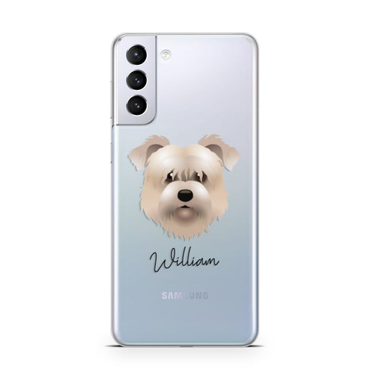 Glen Of Imaal Terrier Personalised Samsung S21 Plus Phone Case