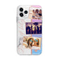 Glitter and Marble Photo Upload with Text Apple iPhone 11 Pro Max in Silver with Bumper Case