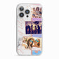 Glitter and Marble Photo Upload with Text iPhone 13 Pro TPU Impact Case with White Edges