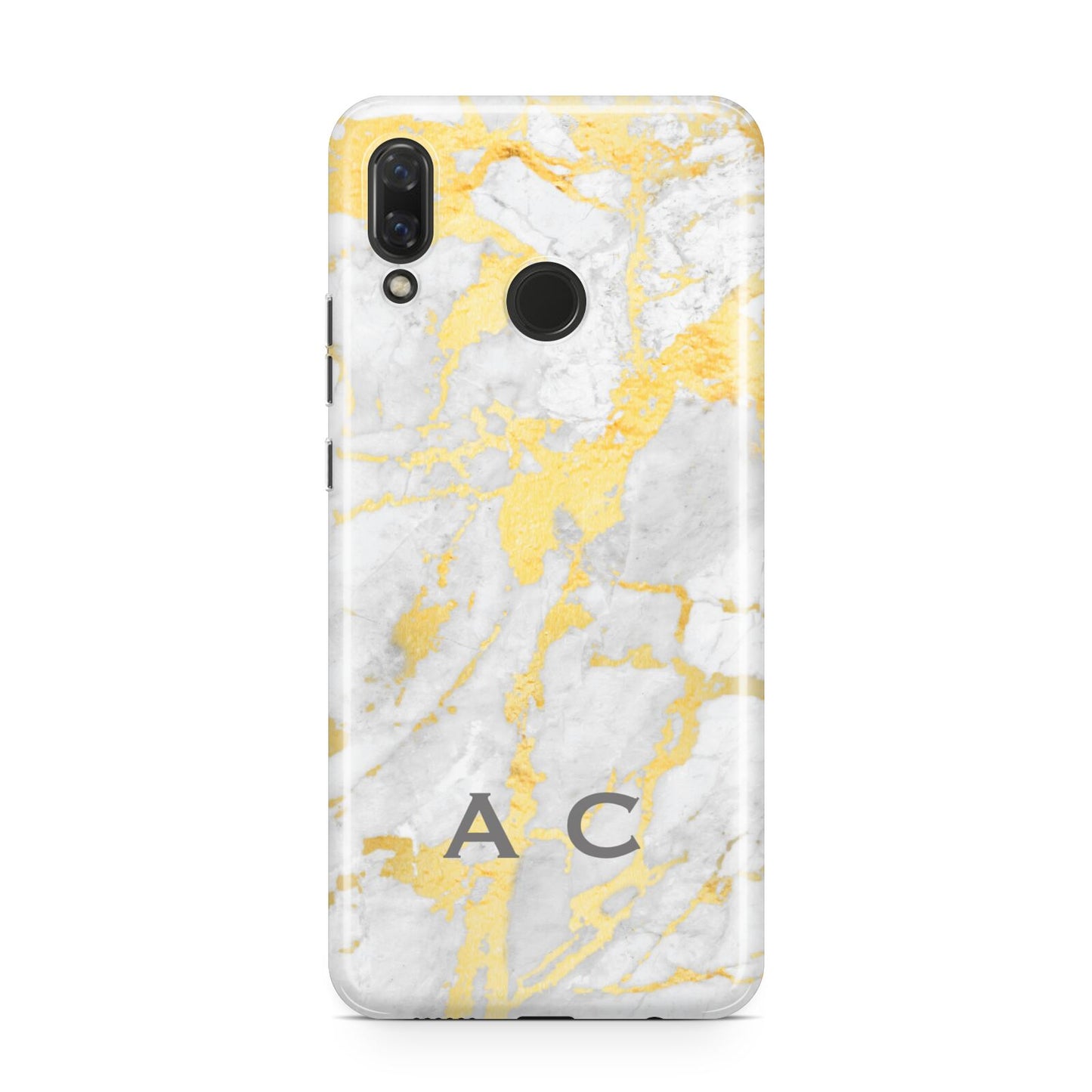 Gold Marble Initials Personalised Huawei Nova 3 Phone Case