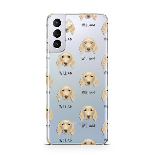 Golden Dox Icon with Name Samsung S21 Plus Phone Case