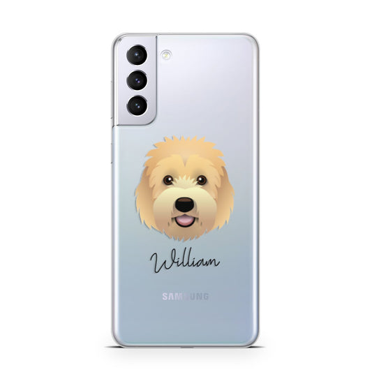 Goldendoodle Personalised Samsung S21 Plus Phone Case